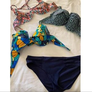 Multiple Bathing Suit tops plus bikini bottom